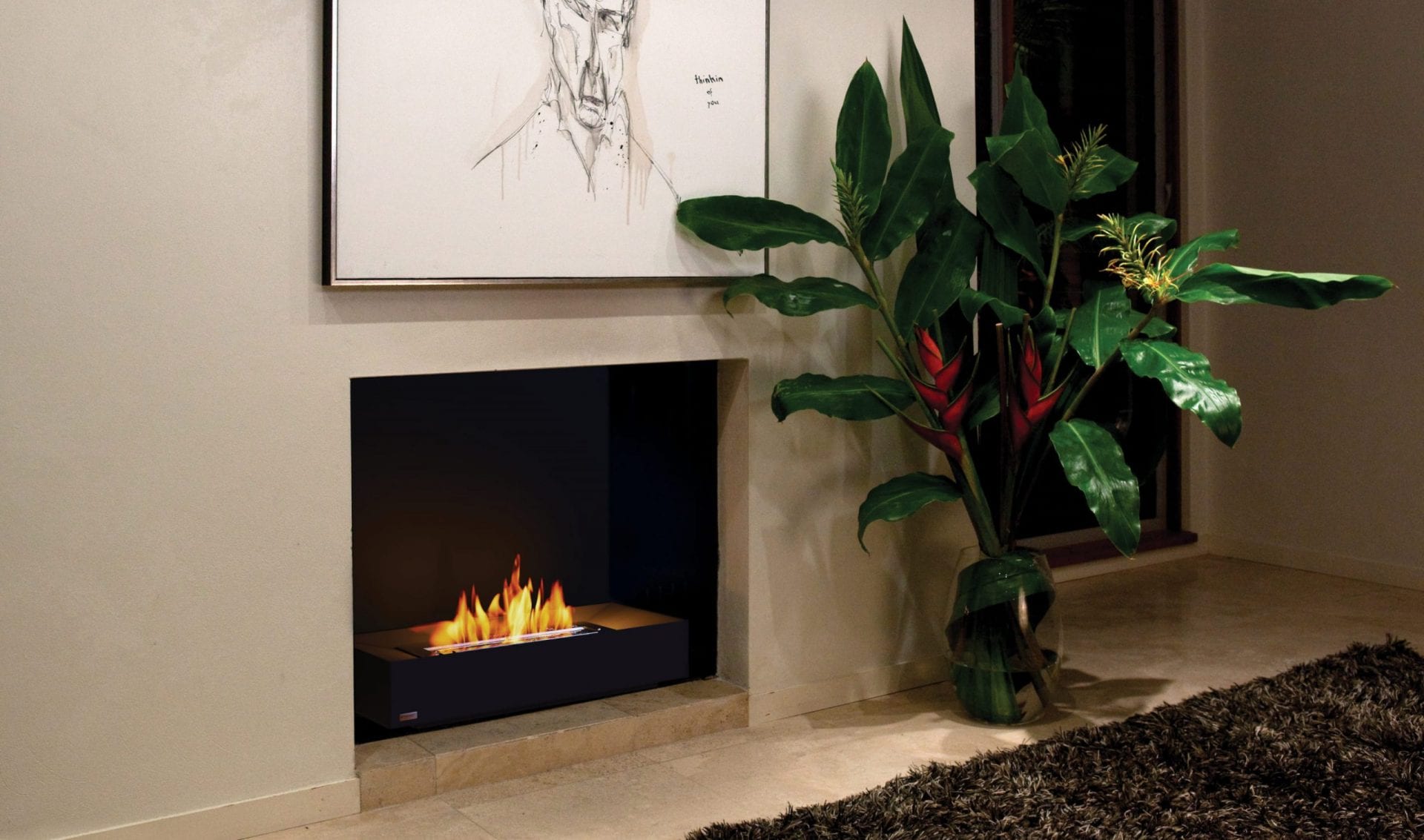 EcoSmart Grate 30 Bioethanol Fireplace