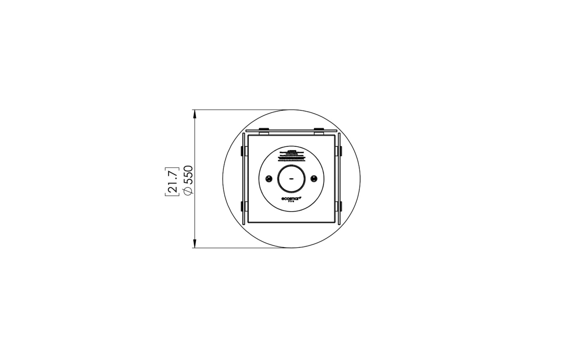 EcoSmart Orbit Drawing Top