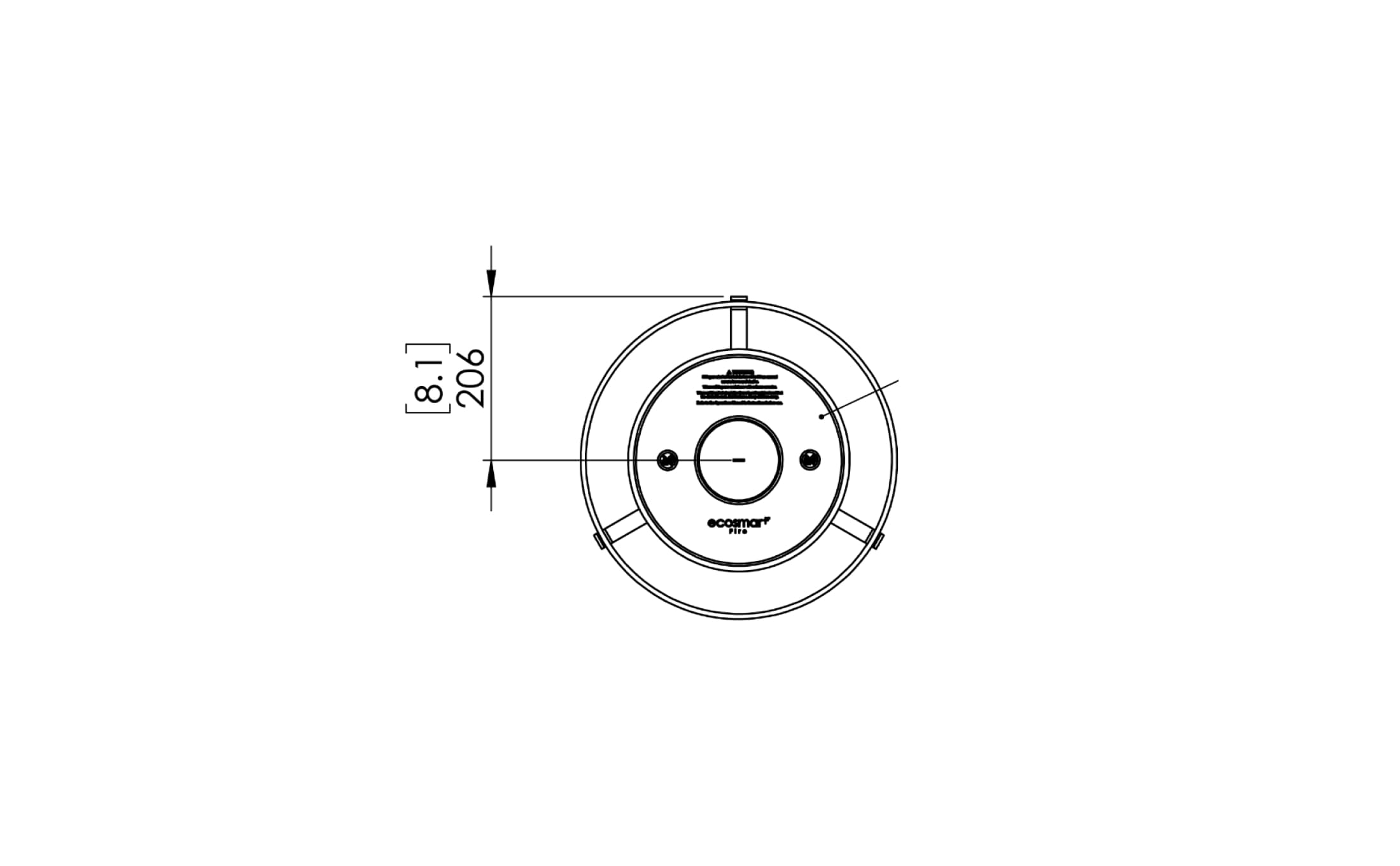EcoSmart Pillar 3T Drawing Top