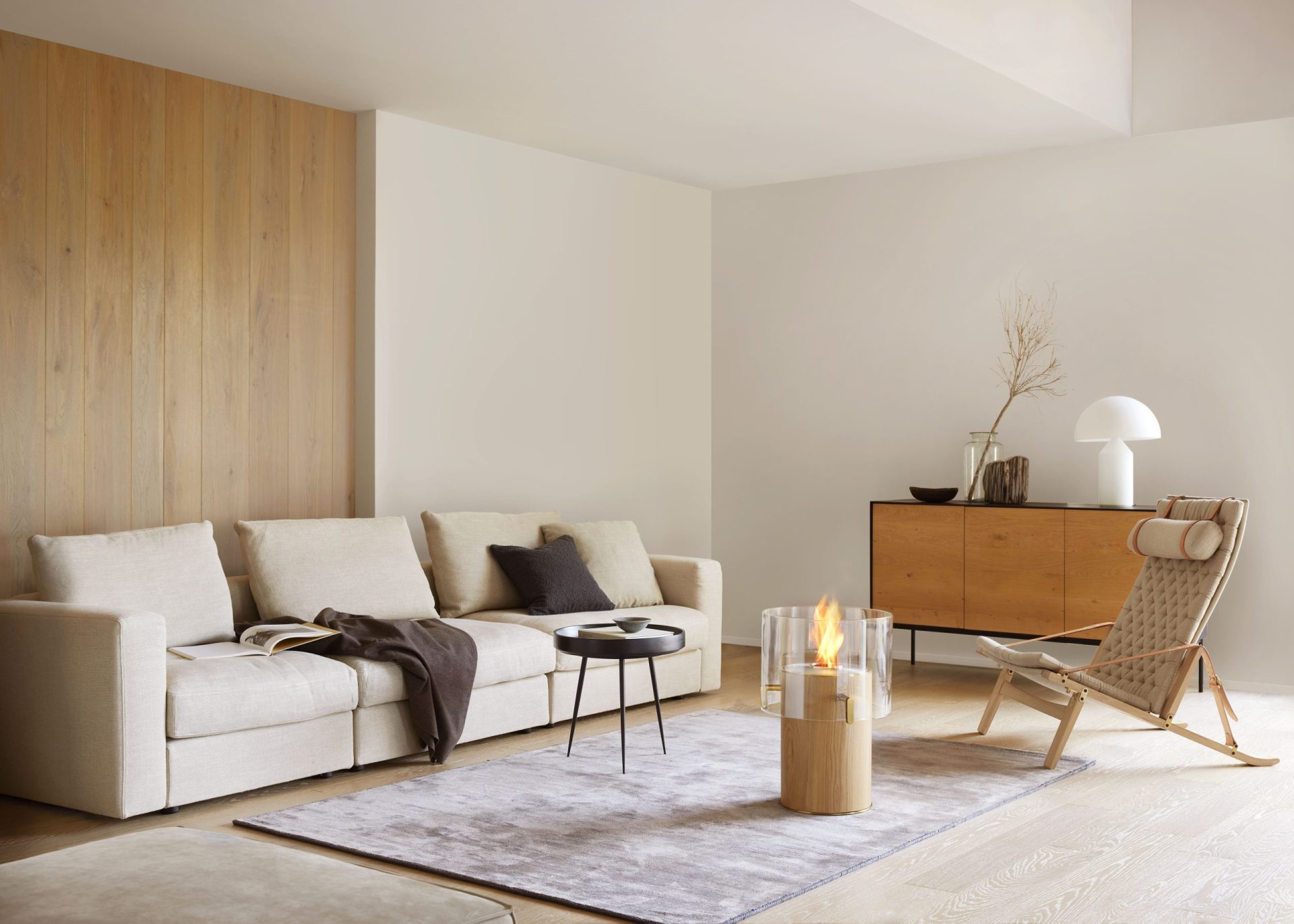 EcoSmart Pillar 3T Oak in Living Room