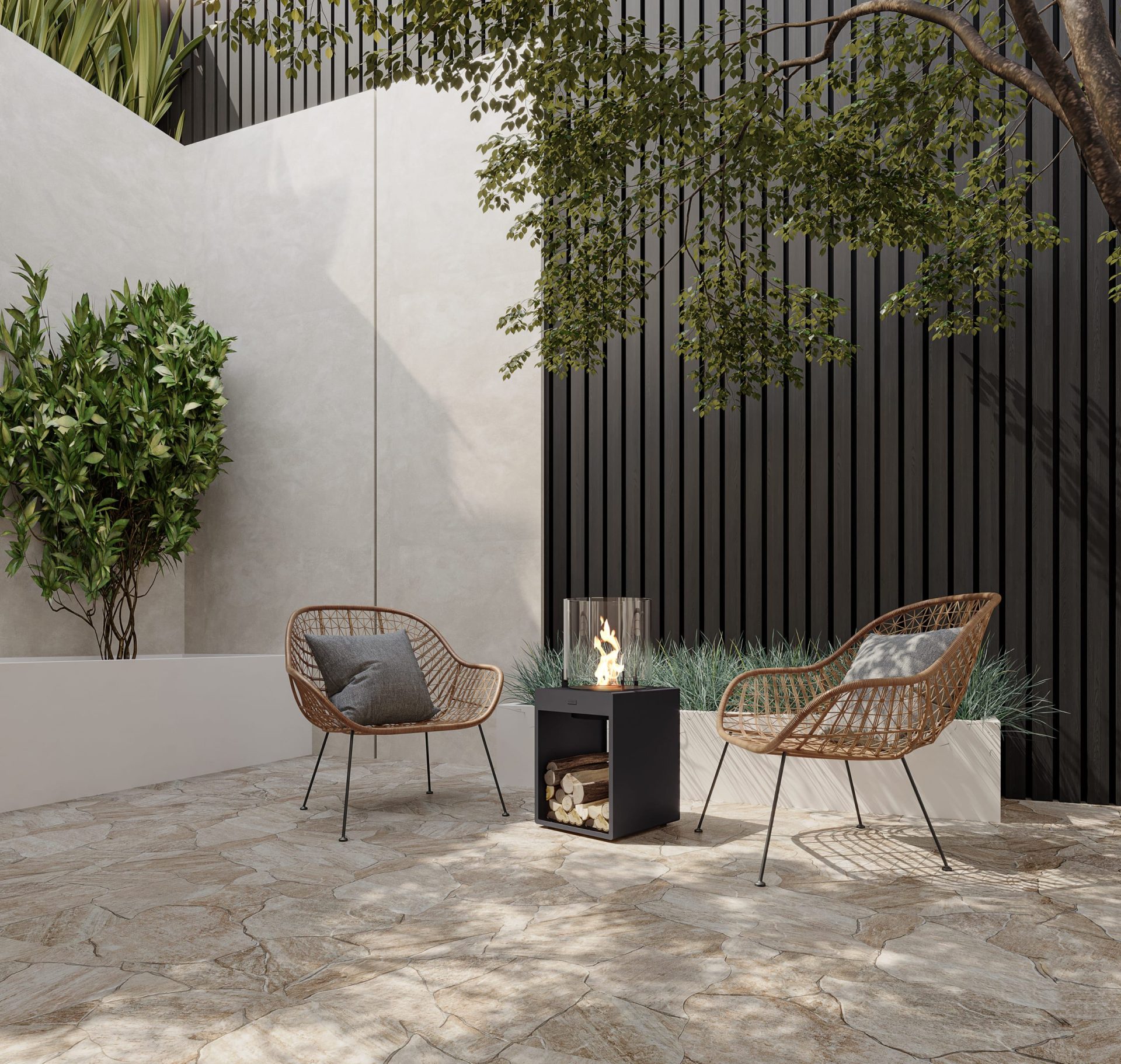 EcoSmart Pop 3T Black Outdoors