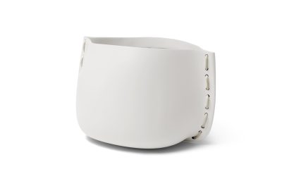 Blinde Design Stitch 100 Planter in Bone with White Rope
