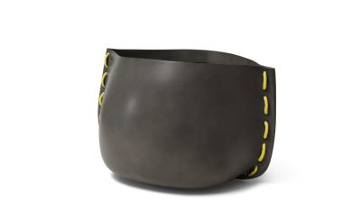 Blinde Design Stitch 100 Planter in Natural with Yellow Rope