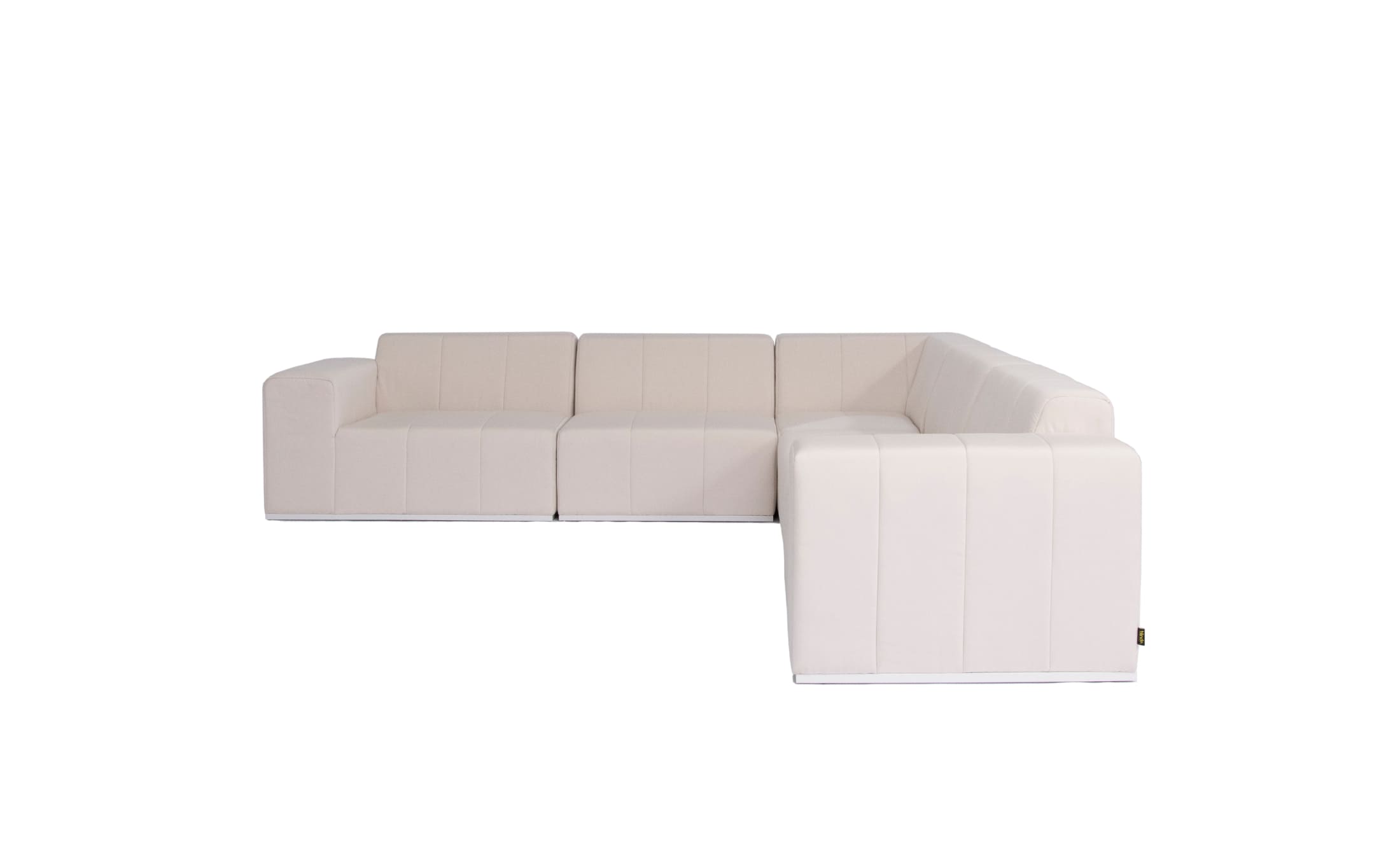 blinde design connect-modular 5 l sectional sofa in canvas