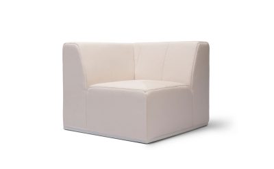 blinde design connect c37 corner modular sofas in canvas, 45 angle view