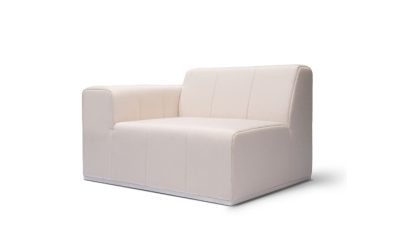 blinde design connect l50 left modular sofas in canvas, 45 angle view