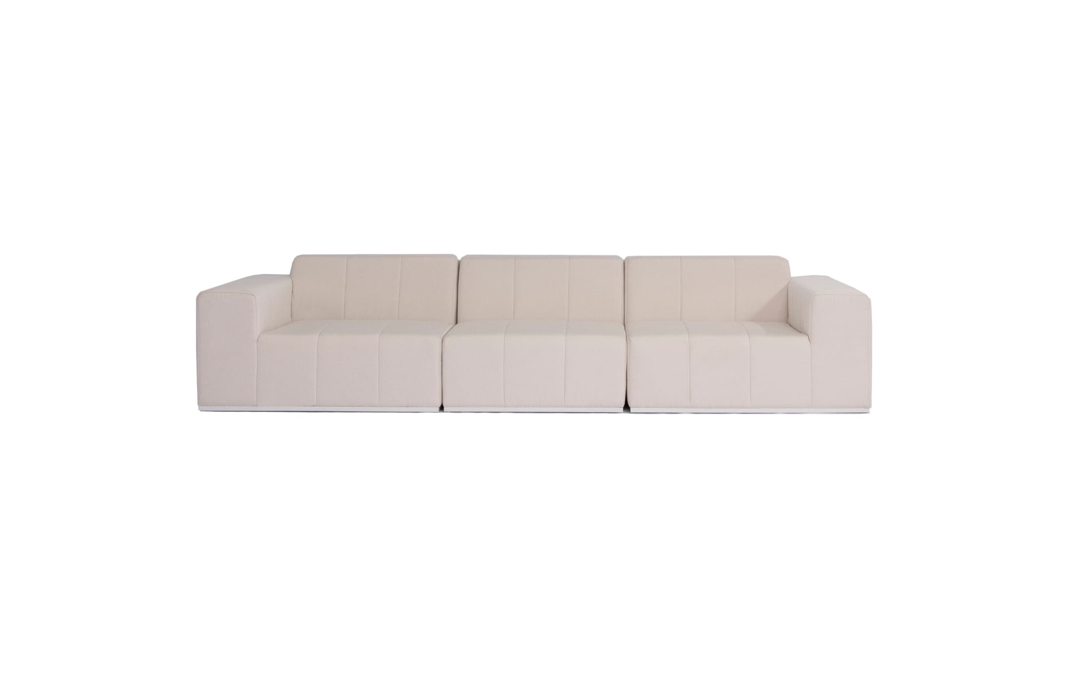 blinde design connect modular 3 sofa modular sofas canvas front view