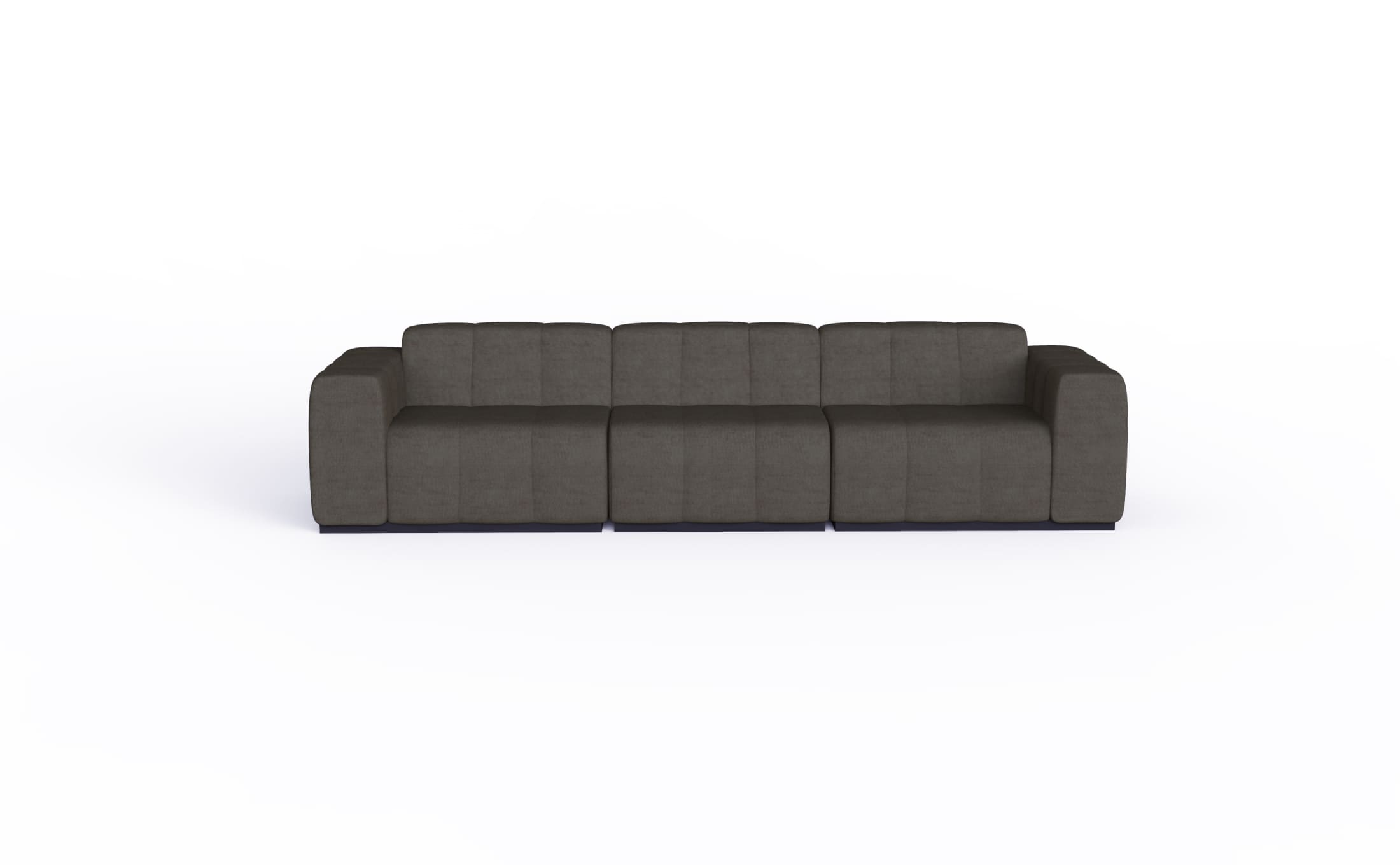 blinde design connect modular 3 sofa modular sofas flanelle front view