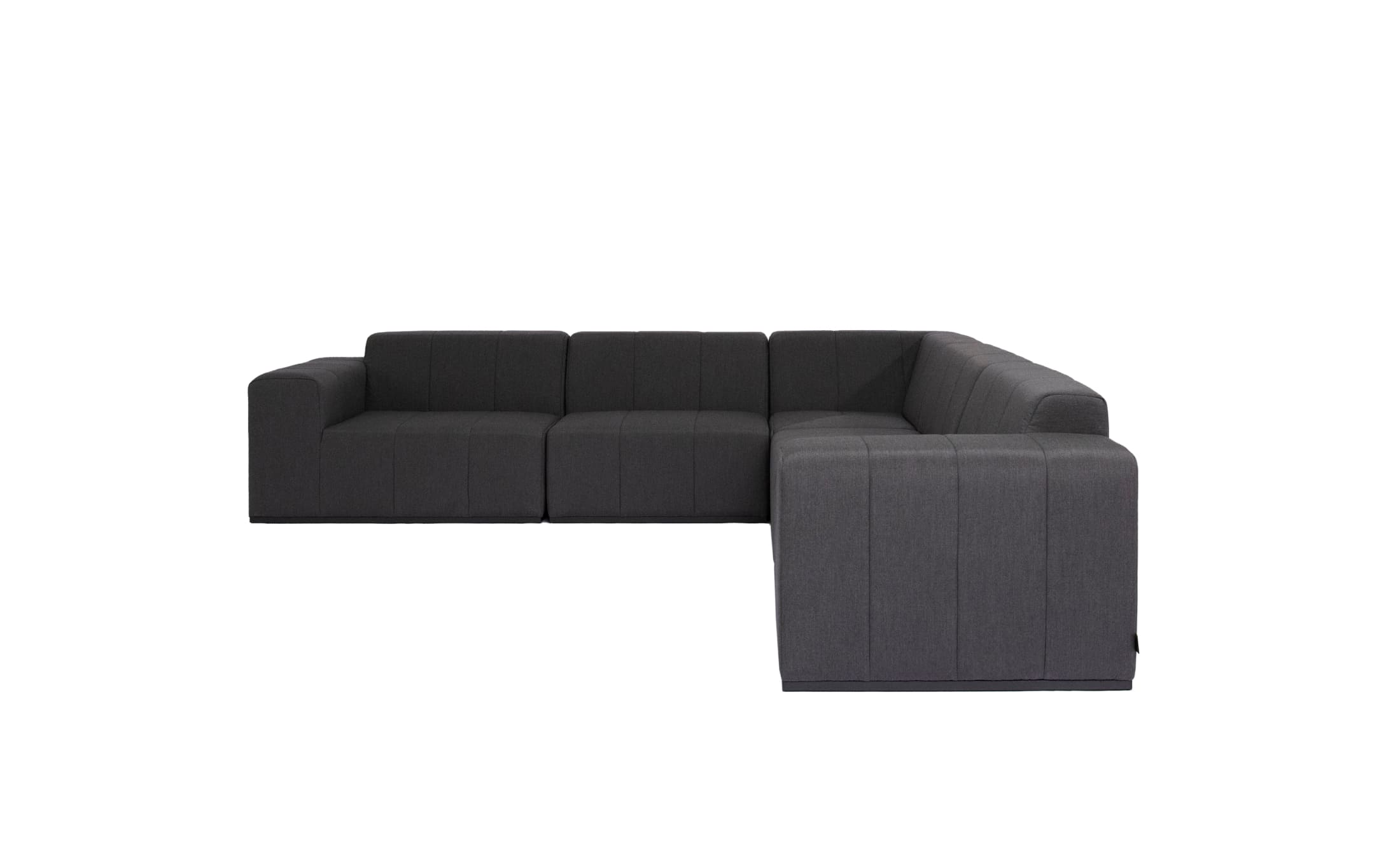 blinde design connect-modular 5 l sectional sofa in sooty