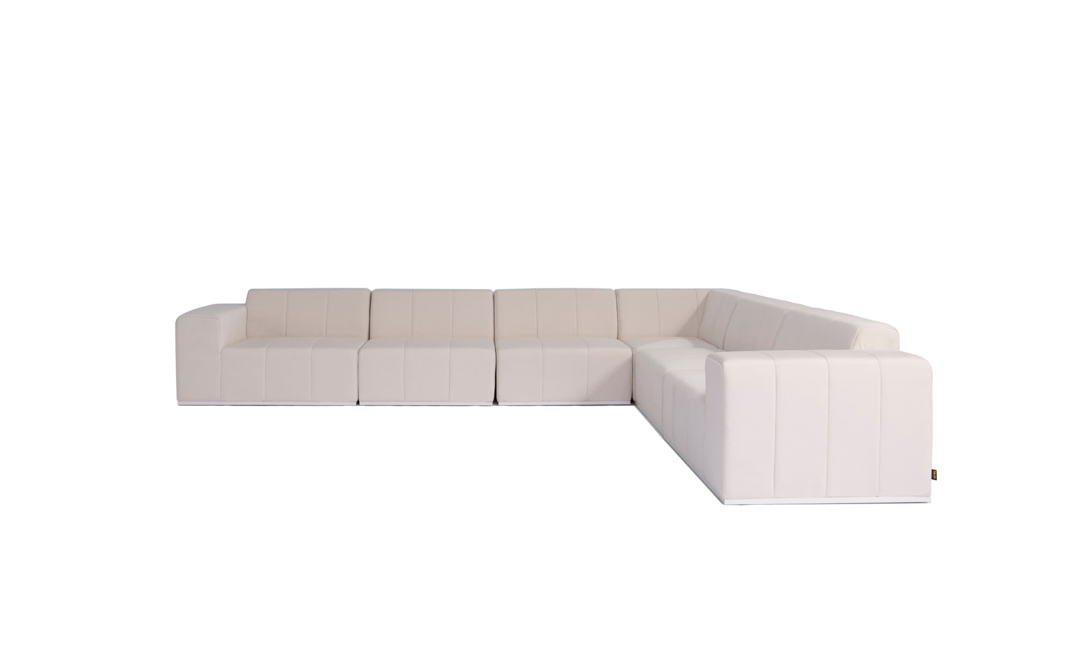 blinde design connect modular 6 l sectional sofa in canvas