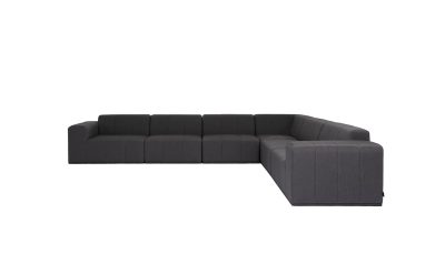 blinde design connect modular 6 l sectional sofa in sooty