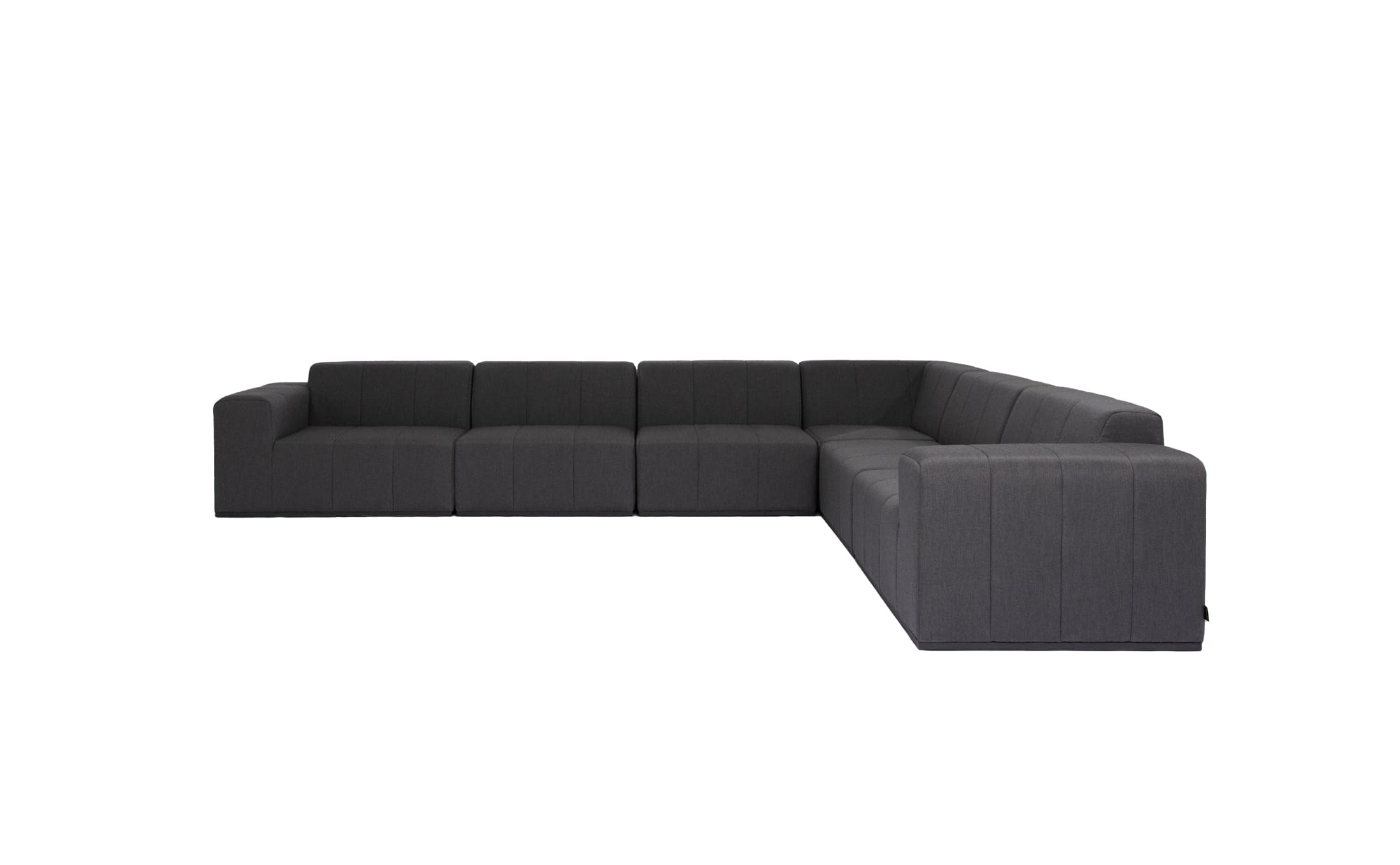blinde design connect modular 6 l sectional sofa in sooty