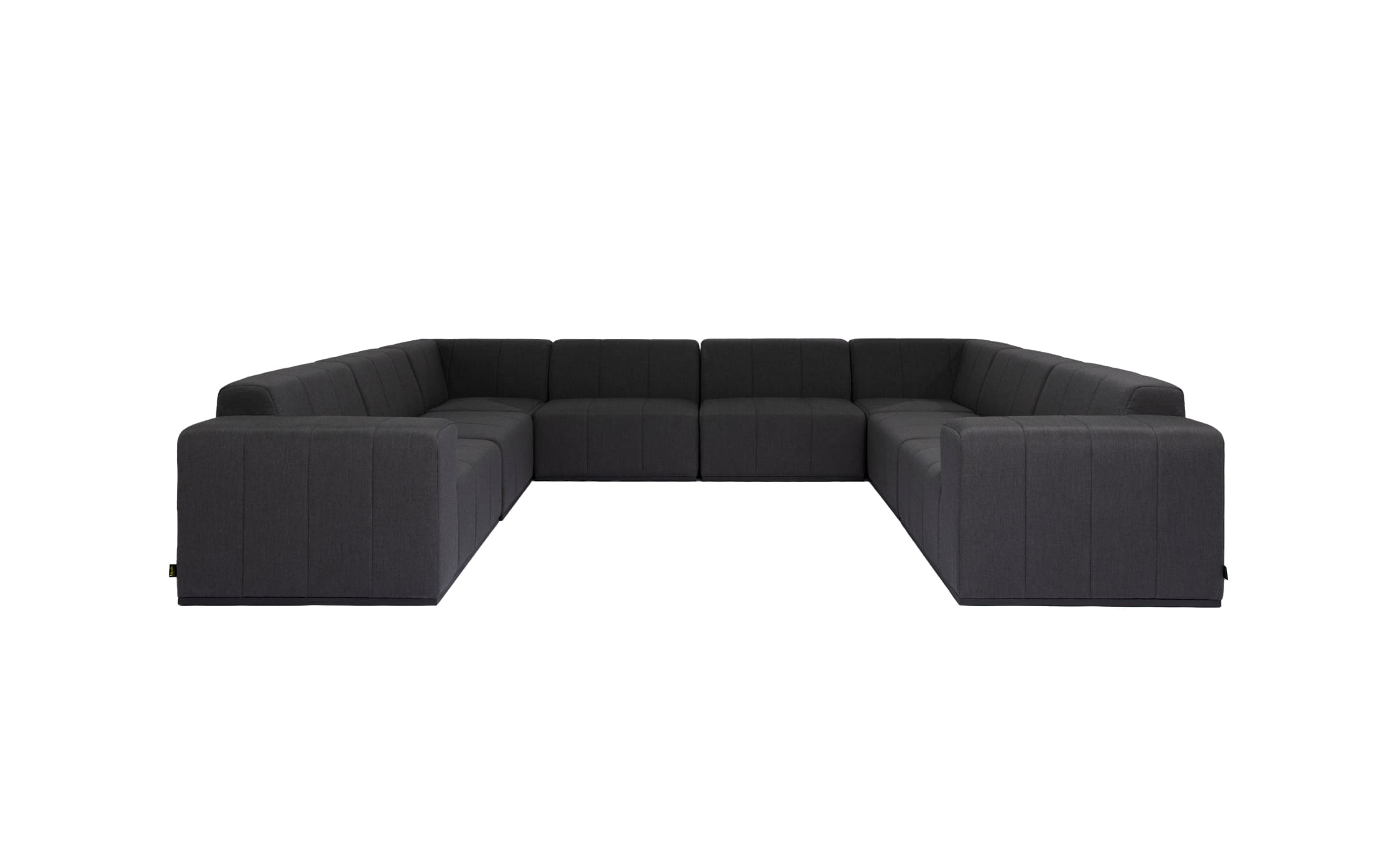 blinde design connect modular 8 u sofa sectional modular in sooty