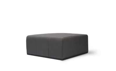 blinde design connect modular o37 Ottoman in flanelle 45 angle view 1