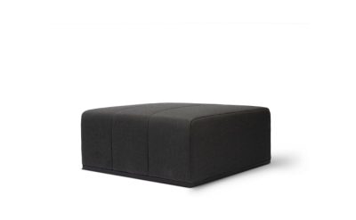 blinde design connect modular o37 Ottoman in sooty 45 angle view