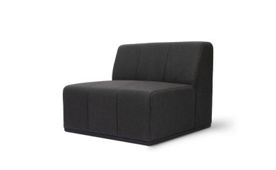 blinde design connect s37 single modular sofas in sooty 45 angle view