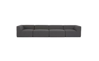blinde design relax modular 4 sofa in flanelle
