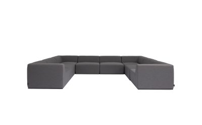 blinde design relax modular 8 u sectional sofa in flanelle