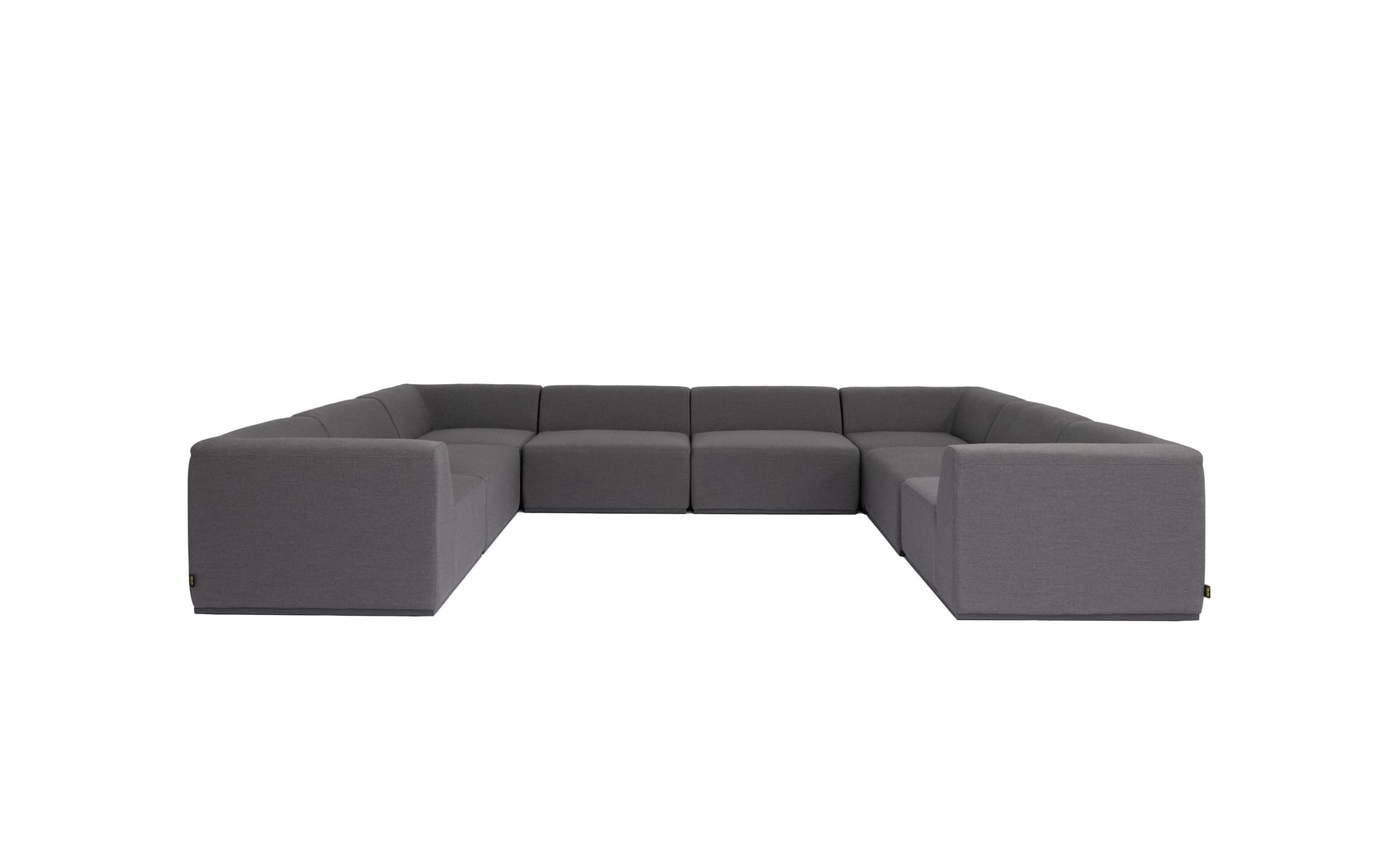 blinde design relax sofa modular 8 u sectional in flanelle