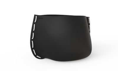 Blinde Design Stitch 125 Planter in Graphite with White Rope