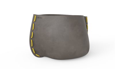 Blinde Design Stitch 125 Planter in Natural with Yellow Rope