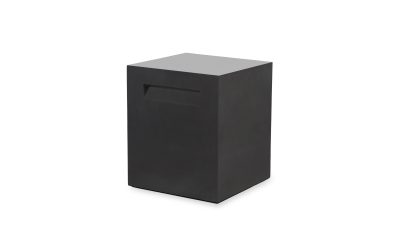 ecosmart fire tank stool in graphite at 45 angle